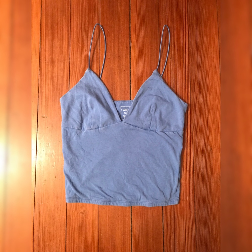 Blue Crop Top